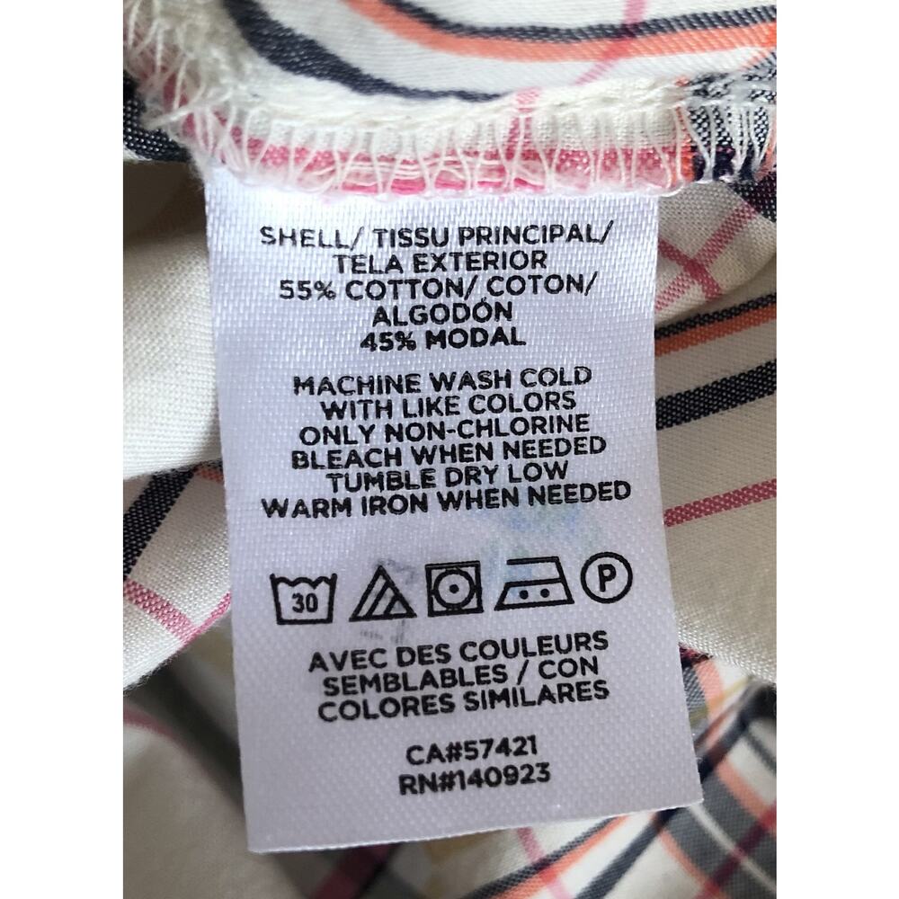 Loft Multicolor Plaid Button Down Collared Boyfri… - image 4